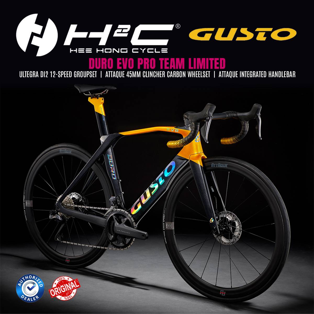 GUSTO 2023 DURO EVO PRO TEAM LIMITED | Aero Bike | Ultegra Di2